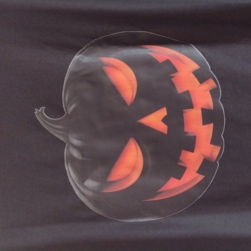 Black Halloween Pumpkin T-Shirt New - Picture 2 of 3